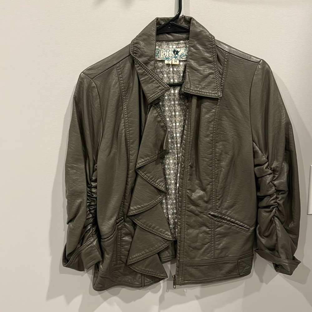 Faux leather jacket